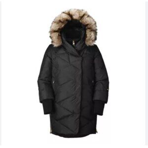 Eddie Bauer Centennial Collection Down Parka Size Large BLACK